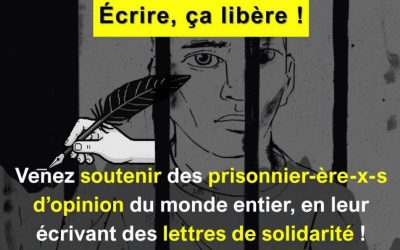 Prisonnier.ère.x.s d’opinion: Écrire, ça libère